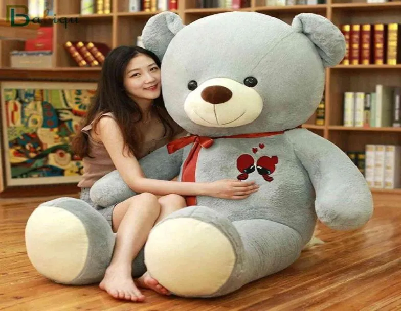 60100 cm grote teddybeer knuffel mooie gigantische beer enorme gevulde zachte dierenpoppen kinderen verjaardagscadeau voor vriendin minnaar3659819