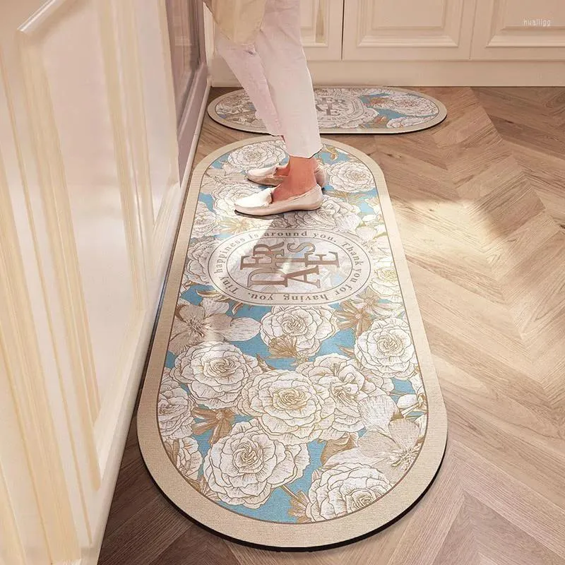 Carpets Carpets Nordic Printed Kitchen Mats Absorbent Drying Pads Nonslip Long Floor Mat For Living Room Entrance Doormat Home Decor Alfo