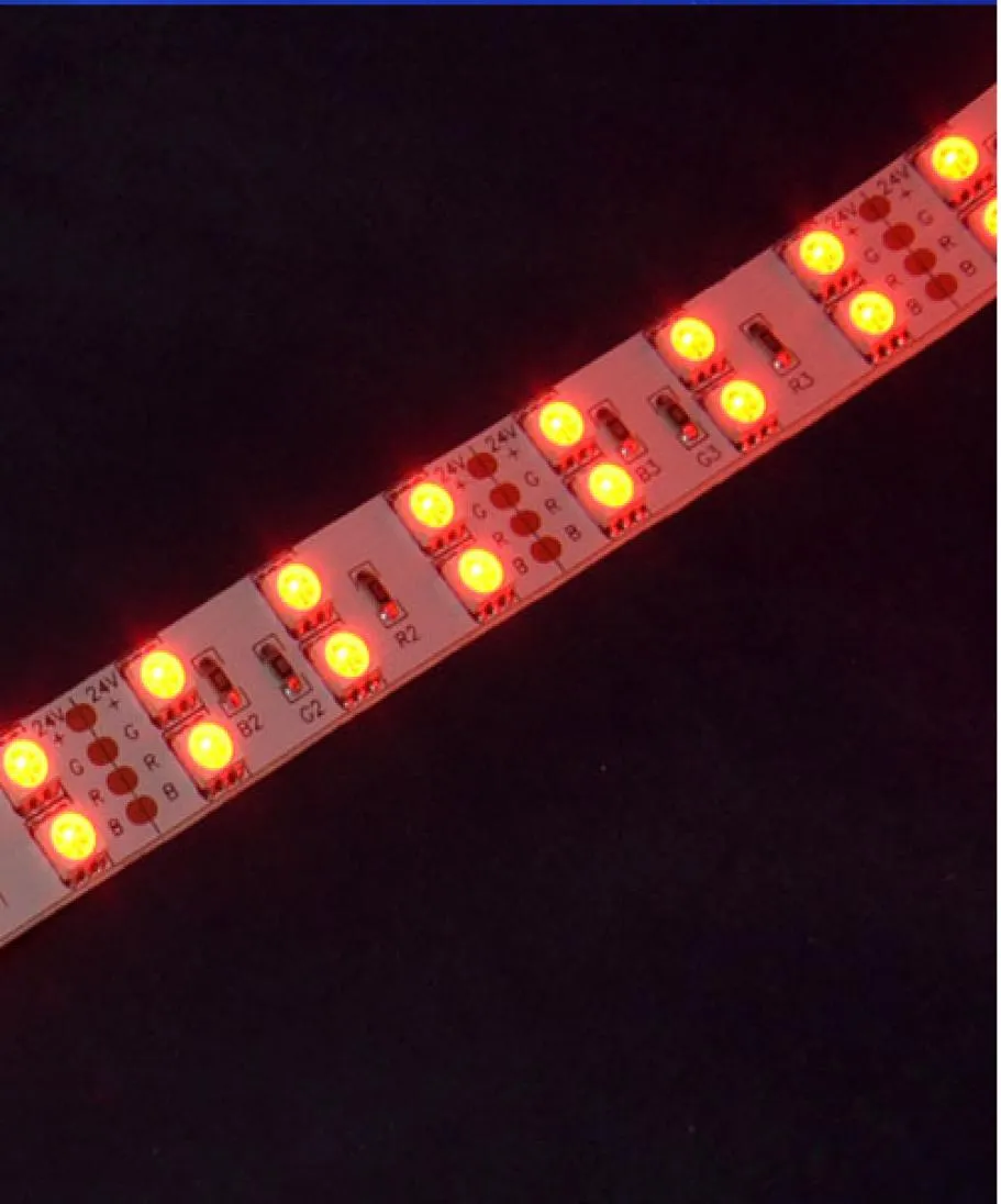 5050 RGB LEDストリップライトDC12V SMD5050 Flexible 120LEDSM LED LAMP NON -WATEPROOFダブルロウハイライトRGB LED STRIP5414670