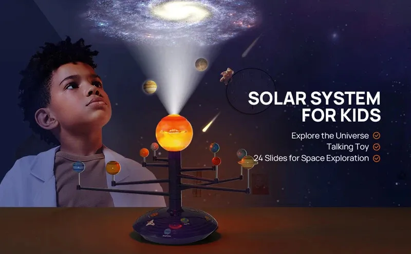 Projector Montessori Toys Solar System Planets For Kids Technology ...