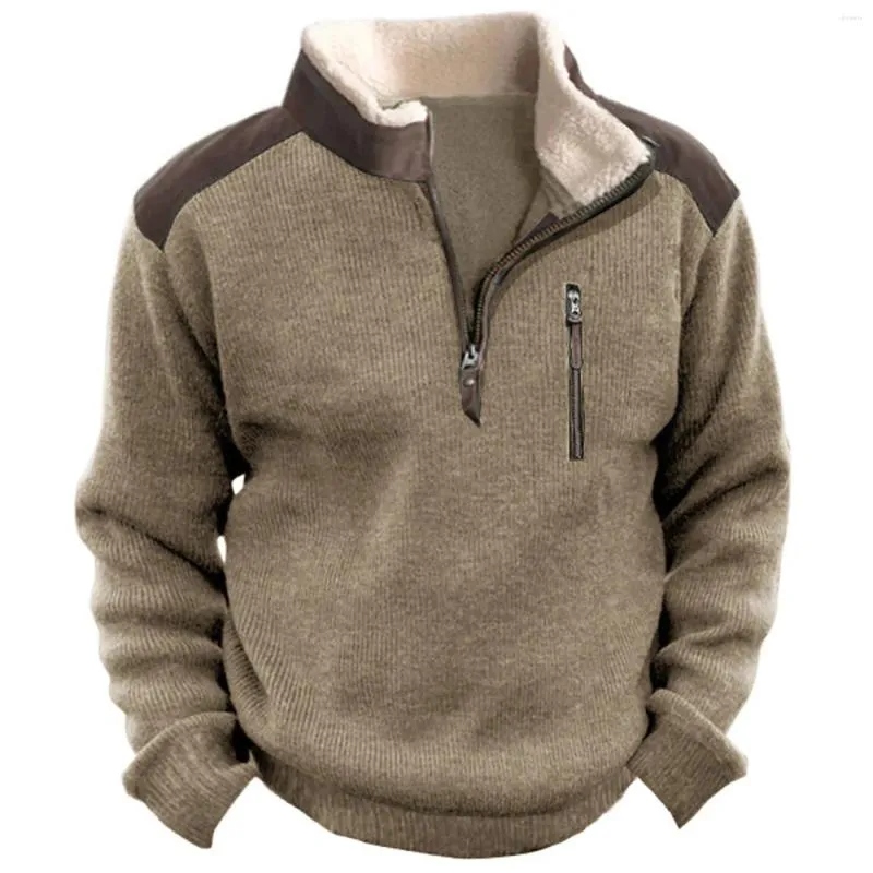 남자 후드 봄과 가을 스탠딩 칼라 스웨트 셔츠는 야외 캐주얼 스웨터 탑 대형 의류 겨울