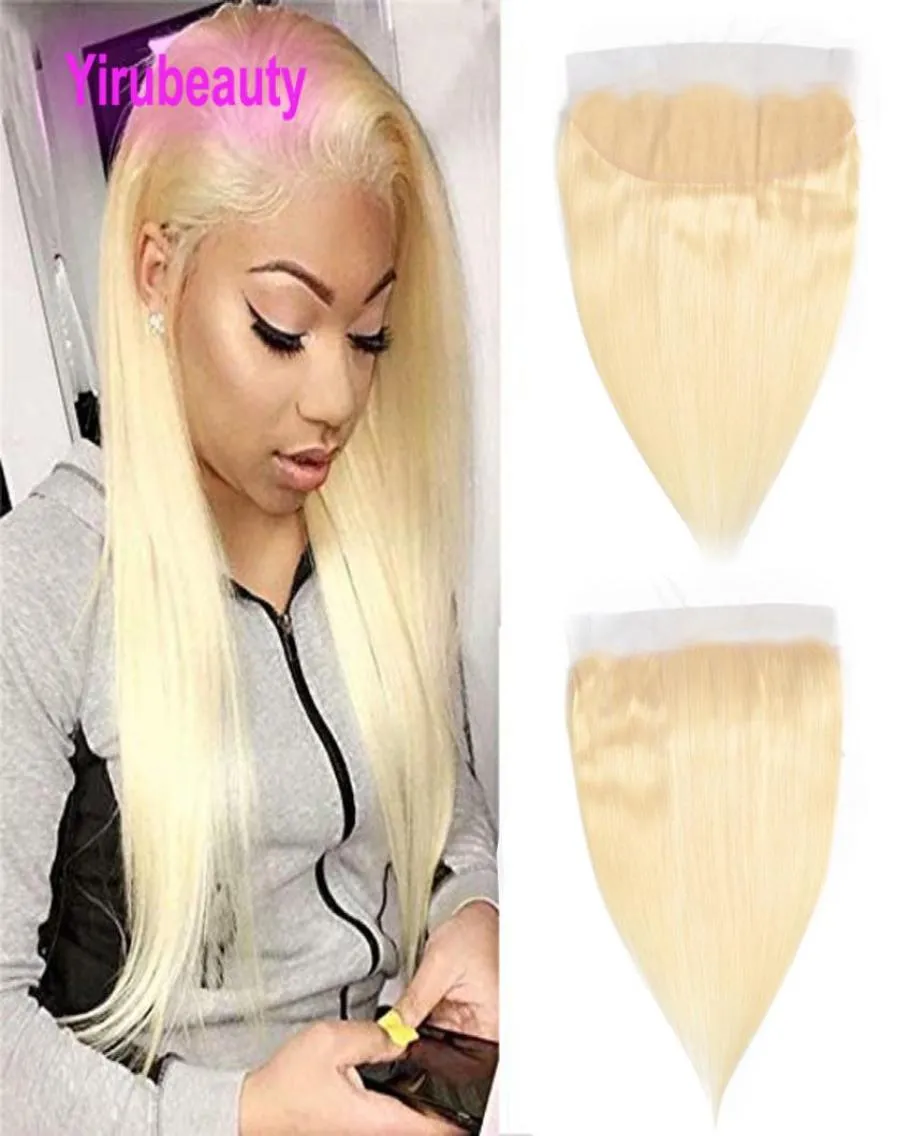 Malaysian Human Hair Virgin Hair 13X4 Lace Frontal Straight 613 Color 13 By 4 Frontals With Baby Hairs 1224inch9297793