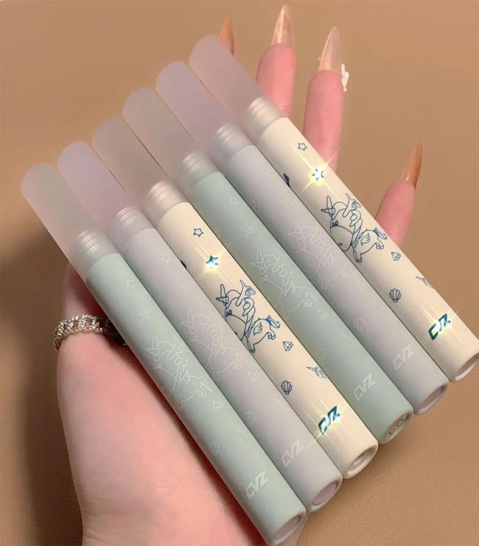 Brillo de labios de té con leche de barro, lápiz labial líquido mate de 6 colores, Maquillaje suave, duradero, resistente al agua, Cosméticos coreanos, Maquillaje nuevo 14613456980