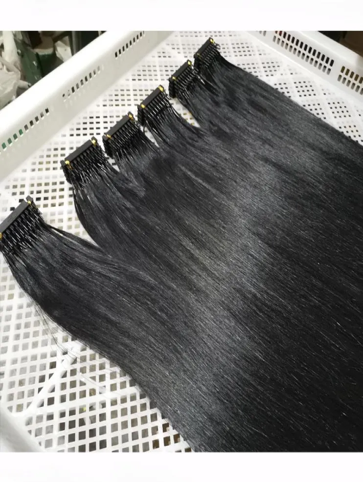 2020 nouvelle extension de cheveux 6D1 noir naturel pré-liaison I Tip Extension de cheveux 200 brins 100g 100 Remy cheveux humains sortie d'usine 14288926861