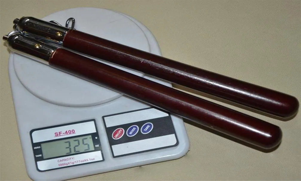 Intero mogano rosso Nunchakus Corda Catena d'acciaio Spugna Nunchakus Spettacolo di combattimento effettivo Forniture per arti marziali Puntelli per prestazioni Two9740821