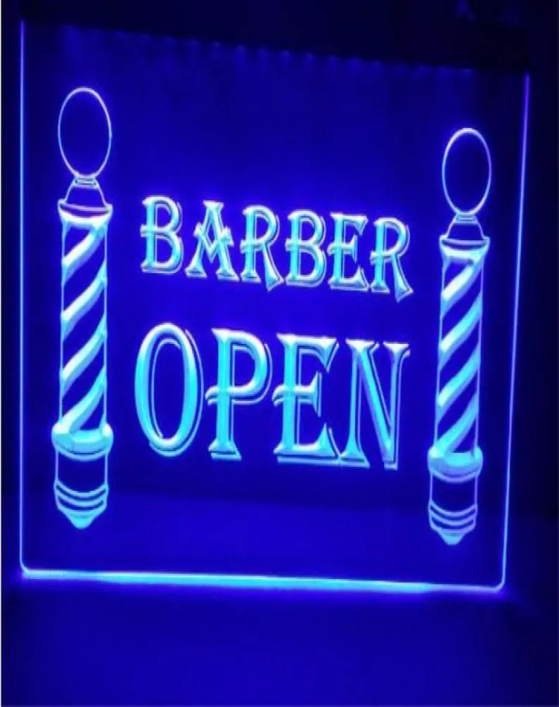 Barber Open LED 네온 라이트 사인 홈 장식 Crafts012346587136