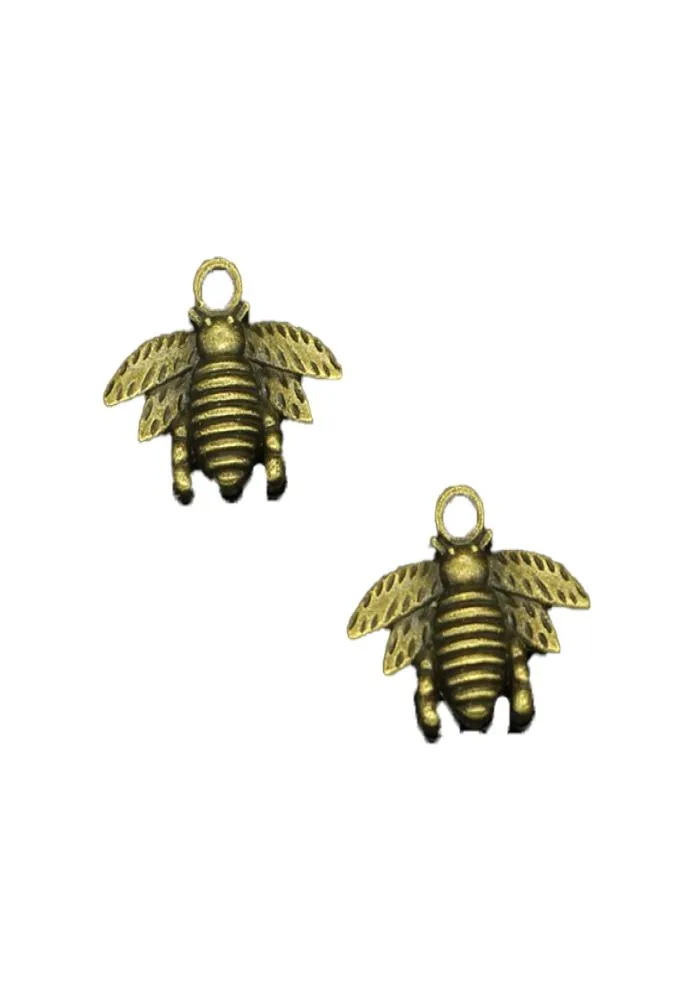 109 Stück Zinklegierung Charms Antik Bronze vergoldet Hummel Honigbiene Charms für Schmuckherstellung DIY handgefertigte Anhänger 2116 mm7922853