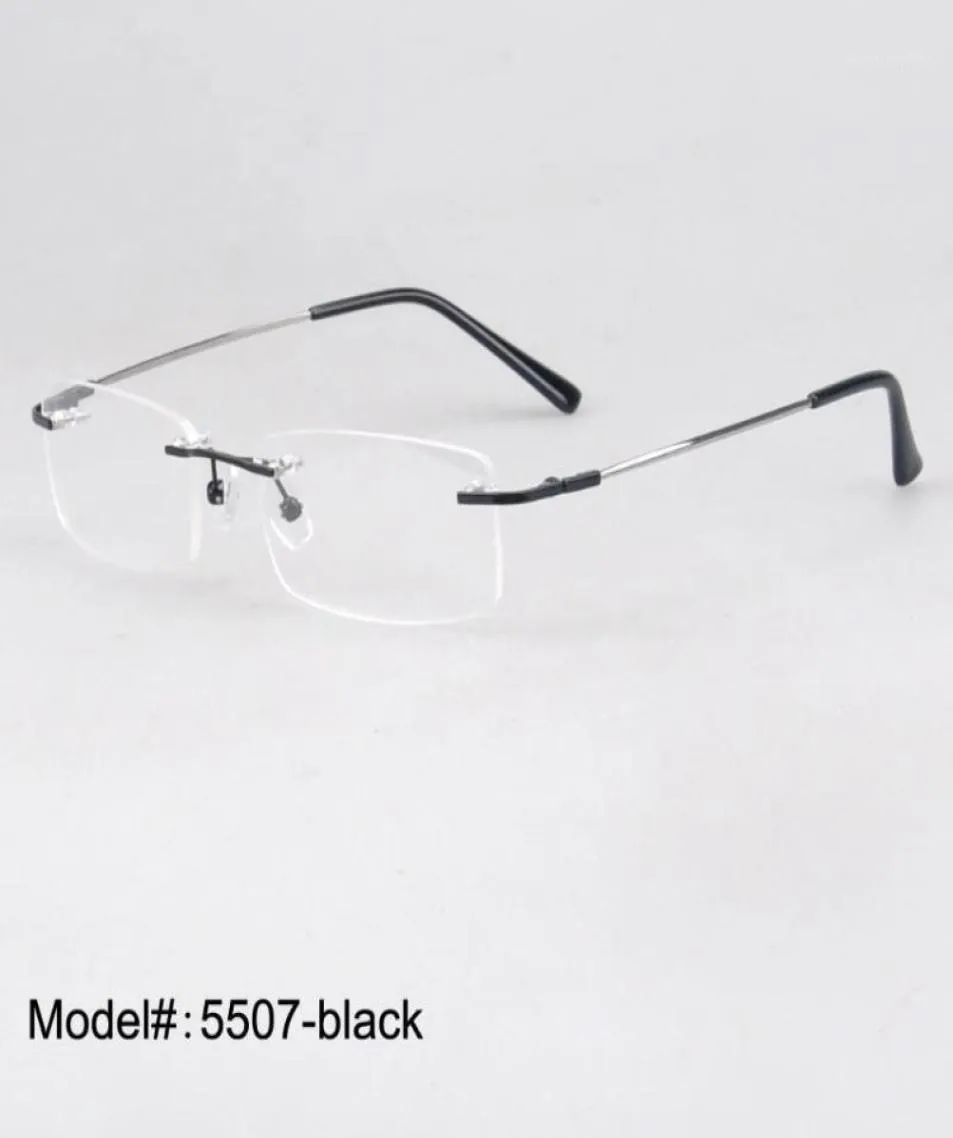 サングラスフレーム全体5507全体S 50 PIECELOT RIMLESSメモリチタンヒンジの光学眼鏡スペクタキル19880905