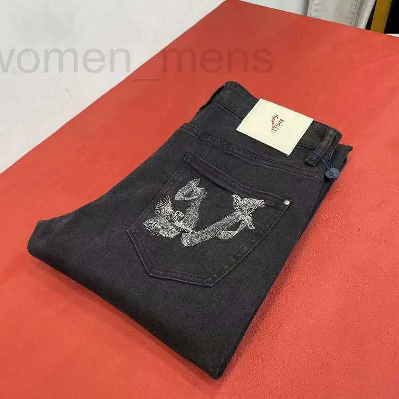 Calças de brim masculinas designer mens calças de brim shorts jogging preto sweatpants 1v lavado zíper acesso calças leggings casuais fcu6