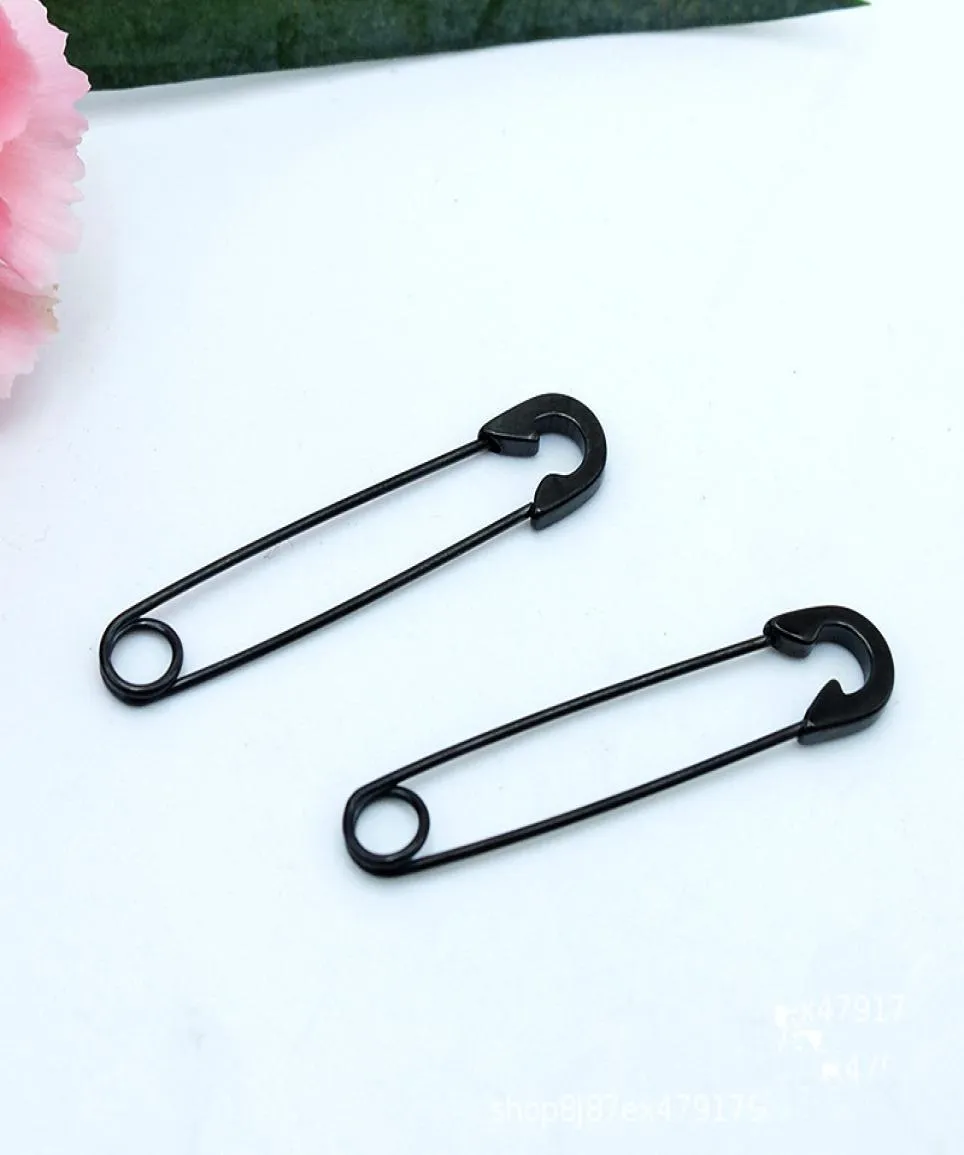 Gothic Stainless Steel Safety Pin Long Stud Earrings Ear Threader Fashion Jewelry Exquisite Earrings For Women and Men2858450