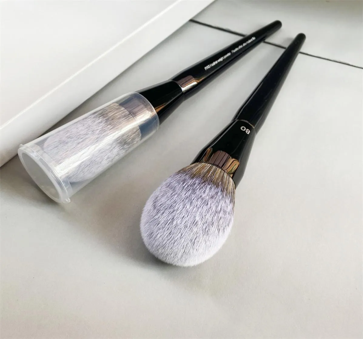 Black Pro Bronzer Brush 80 Extra Duże Miękkie kopułowe Brisltes proszkowe kosmetyki kosmetyczne narzędzie 7045305