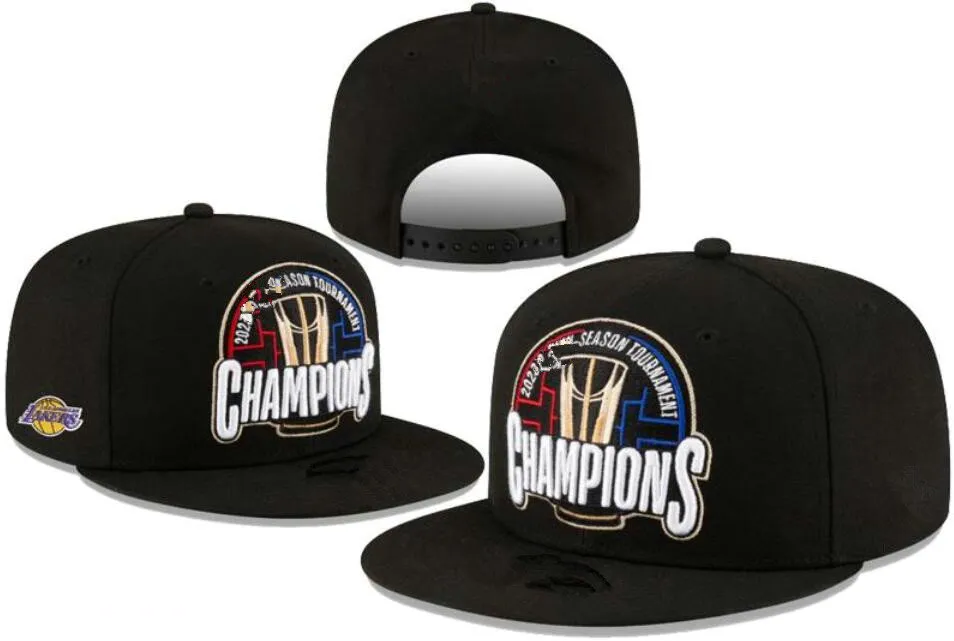 2024 Los Angeles American Basketball Lakers w turnieju sezonowym Mistrzowie Snapback Hats Teams Luksusowe Casquette Sport Hat Strapback Back Regulated Cap A27