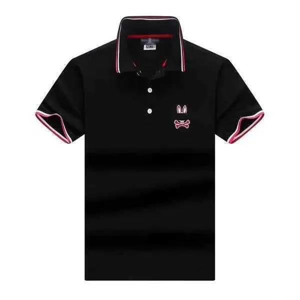 Męskie koszulki męskie Polos 2023 Męskie koszulka Psycho Rabbit Polo koszule moda czaszka tee tees swobodny streetwear z krótkim rękawem W3U g9rh