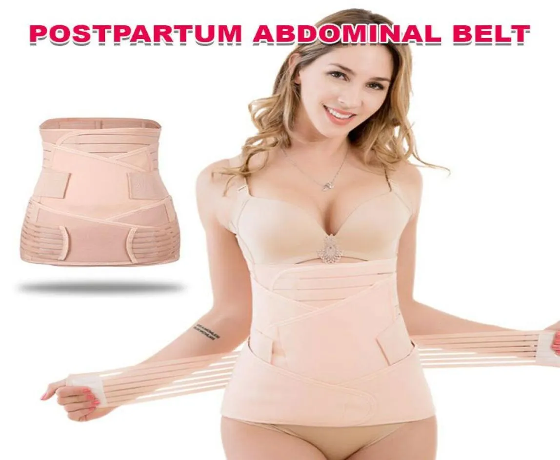 Kemerler 3 Arada 1 Karın Karın Bant Pelvis Belly Postpartum Kemer Sarısı Kurtarma Shapewear Vücut Shaper Kadınlar Fitness1547494