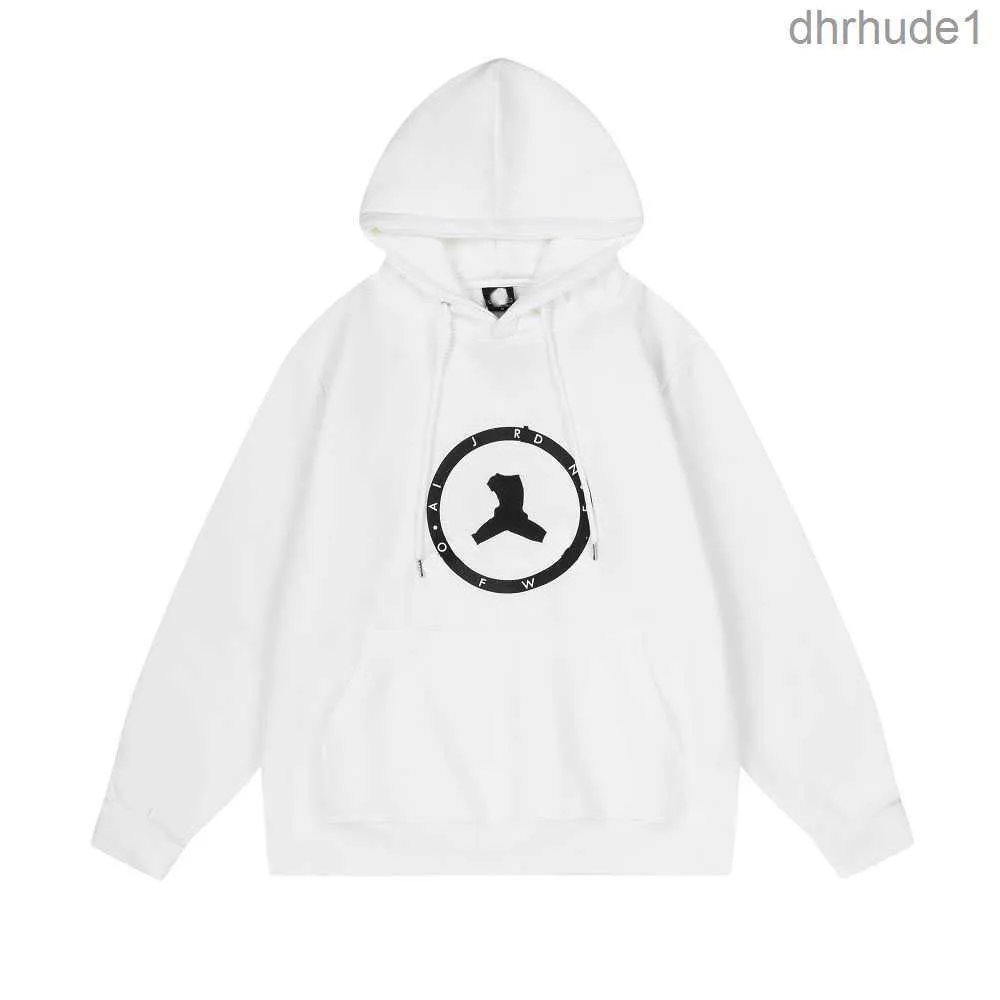 Дизайнерская мода роскошная классическая коренная машина AJ Hoodie European OW Limited Edition Мужские и женщины пуловер Pure Cotton Woth-Chart SD 9WSJ G00N