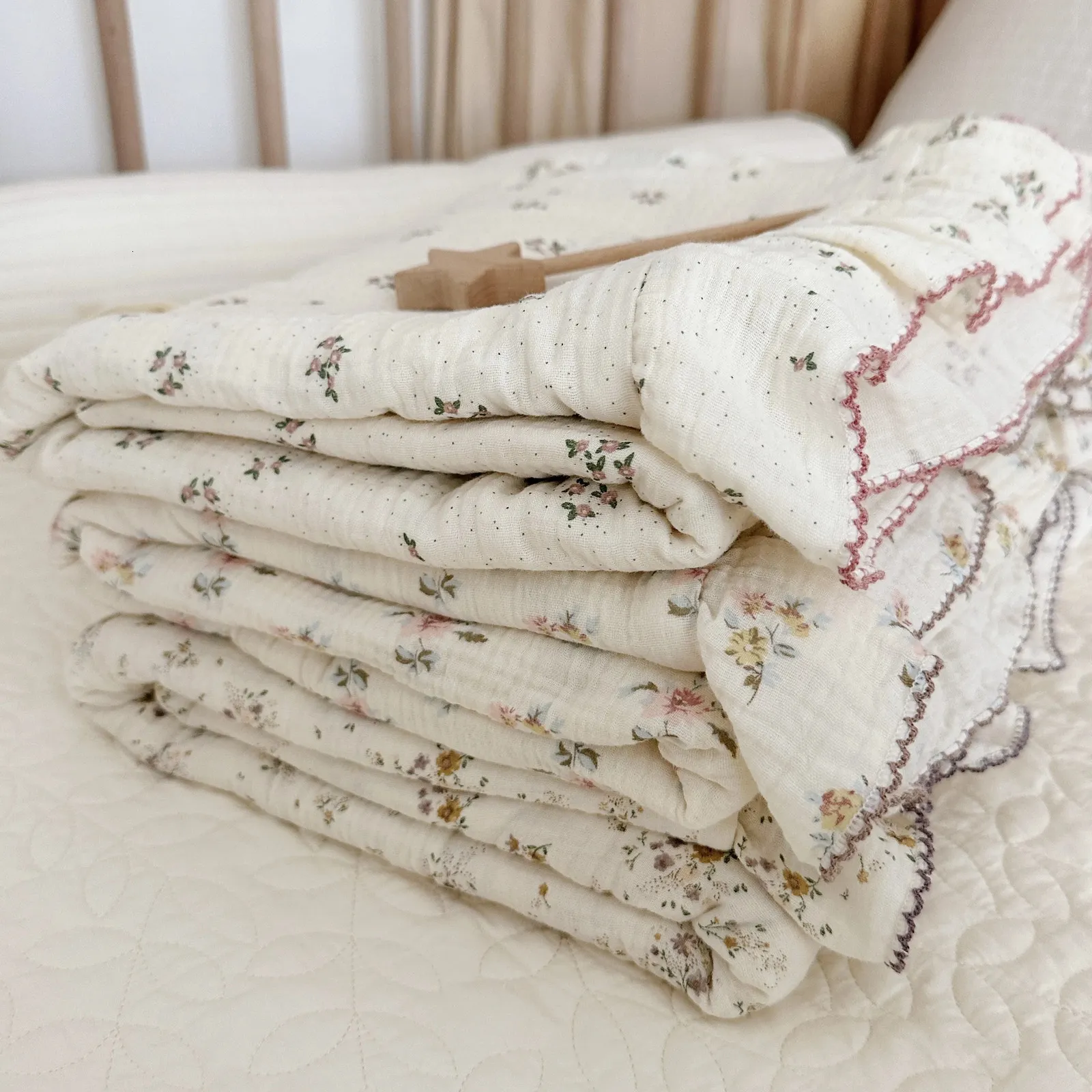 Bedding Linen Vintage Floral Crib Sheet Crib Bed Sheets Set