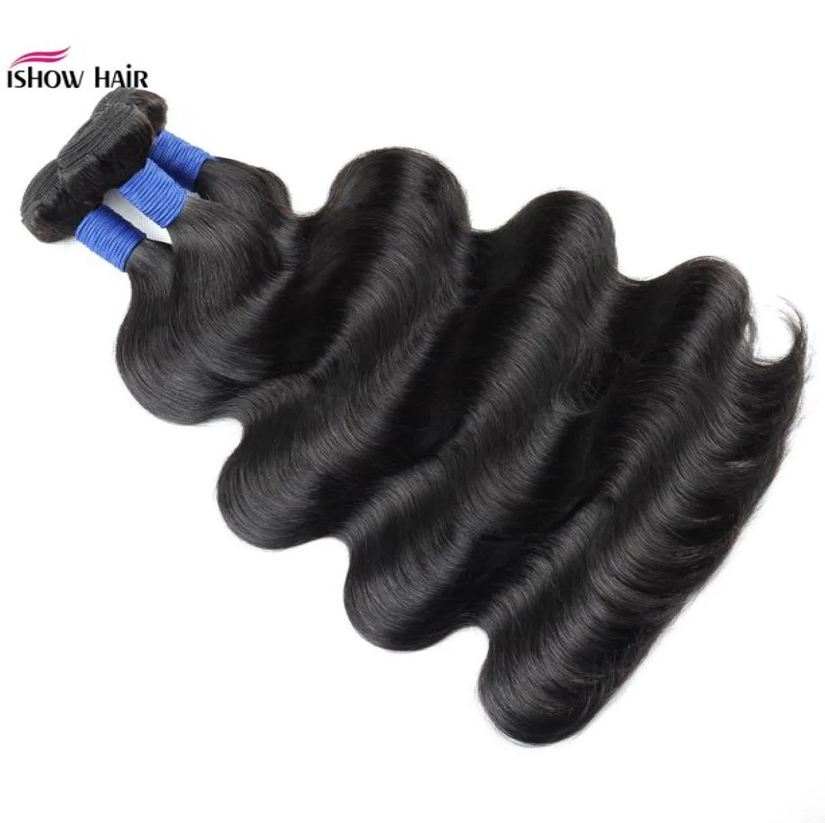 Ishow 10a Peruwiańska fala ciała ludzkie włosy 34 Rabiki Zaspakiej Kinky Curly Loose Deep Indian Remy Hair Extensions prosto dla WOM3442635