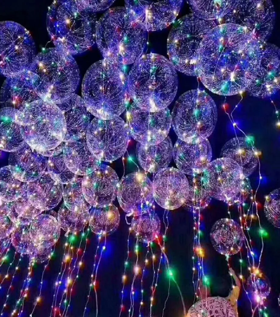 bobo ball wave led string 5 metri 18quot 24quot 36quot palloncino luminoso con batteria per Natale Halloween Wedding Party home8320488