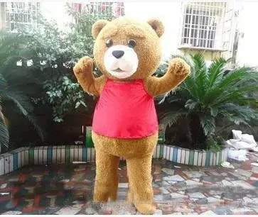 Kostymer 2018 Hot Sale Teddy Bear Adult Mascot Costume For Valentine's L Day Thanksgiving Day Christmas Halloween Mascot Costume