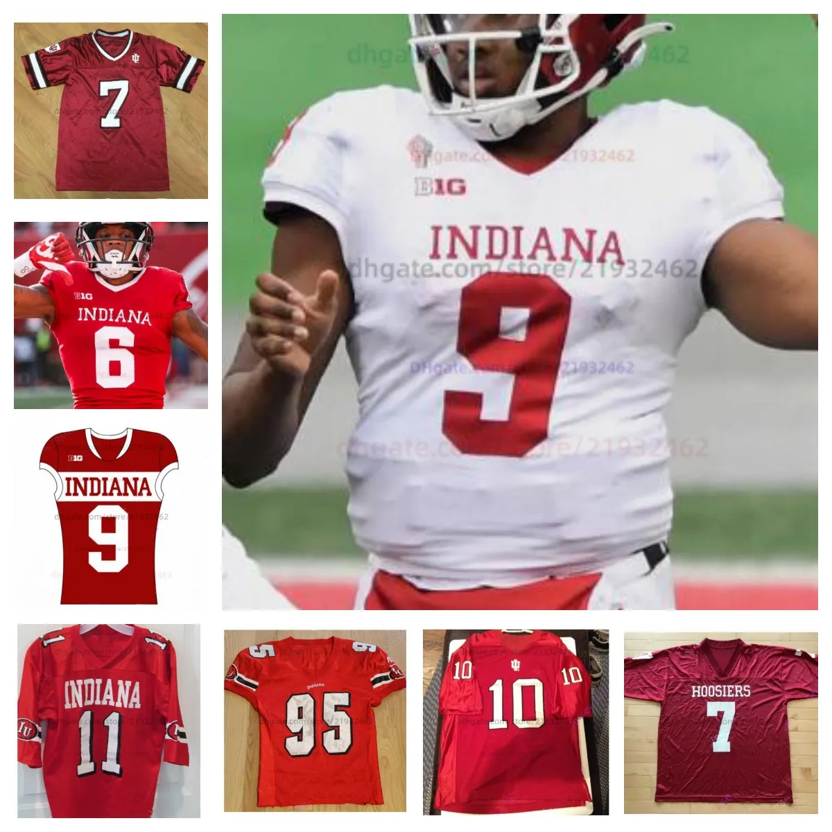 Indiana Hoosiers Futbol Jersey Koleji Michael Penix Jr. Stevie Scott III Ty Fryfogle Antwaan Randle El Herhangi Bir İsim 5 Stephen Carr Chris Beaty