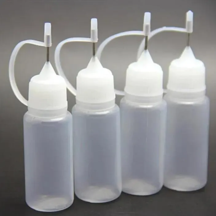 Hurtownia 100pcs pusta igła butelki wygodne do napełnienia z sokiem z plastikowej butelki hurtowej 5 ml 10 ml
