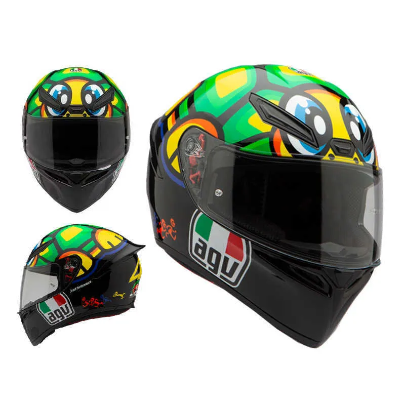 Helmets Moto AGV Projekt motocyklowy Comfort AGV K1 Motocykl K1s Four Seasons bieganie dojeżdżającemu pełne okładki Helm EM39