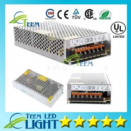Transformadores de led, fonte de alimentação de comutação, 10a, 120w, 15a, 180w, 5a, 60w, 3.2a, 40w, adaptador de transformador de led, ac 100240v para 12v, faixa de luz led
