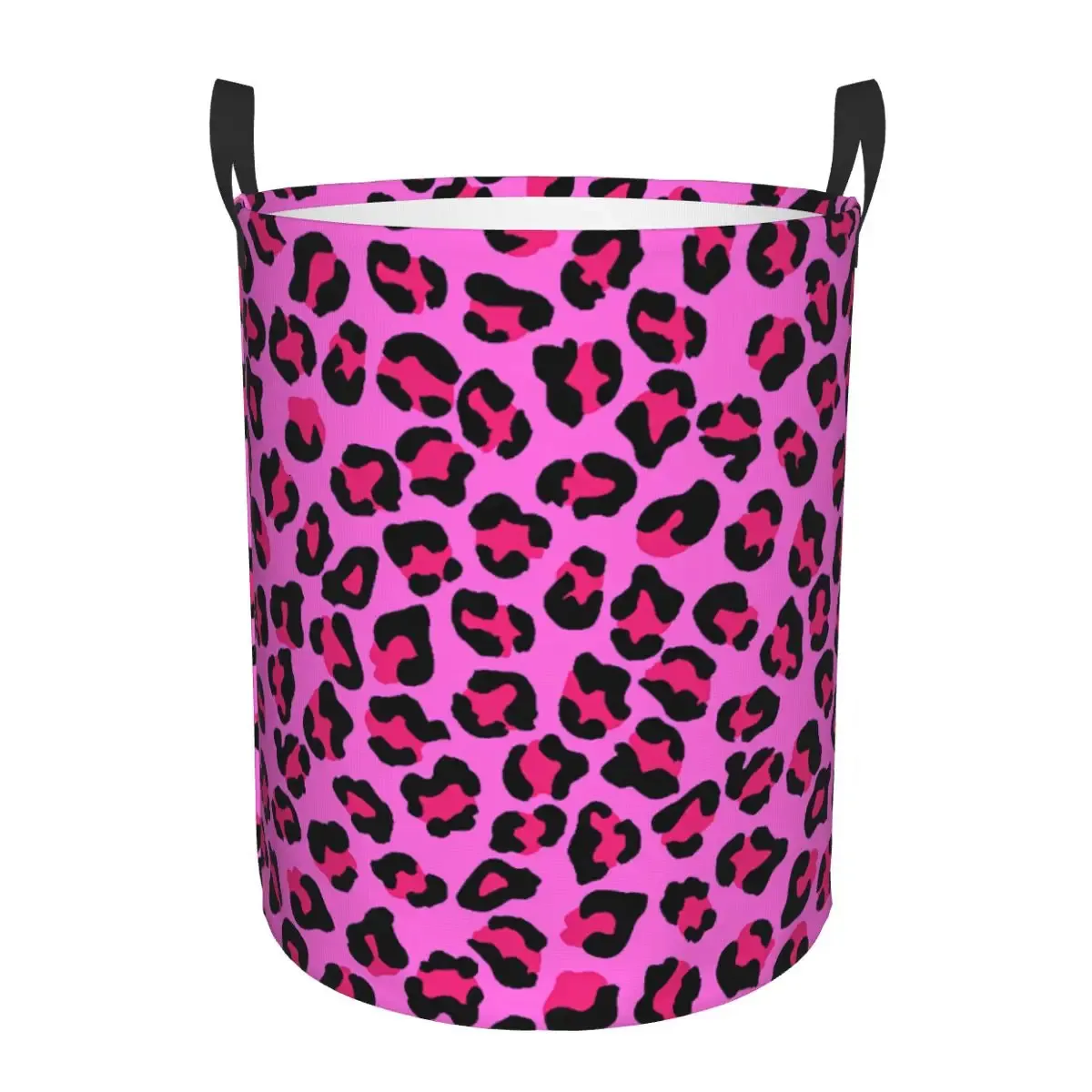 Luipaard Cheetah Naadloos Patroon Wasmand Opvouwbare Dierenhuid Print Vlekken Kleding Speelgoedmand Opbergbak voor Kinderkamer 240103