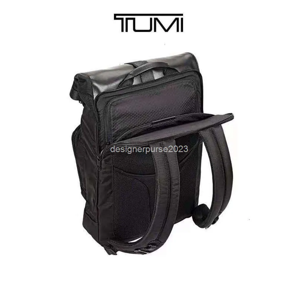 Business Tumiis Travel Designer Herren Rucksack Back Ballistic Pack Bookbag Luxus Nylon Bücher Handtaschen 232388 17 Zoll hohe Kapazität RQJU