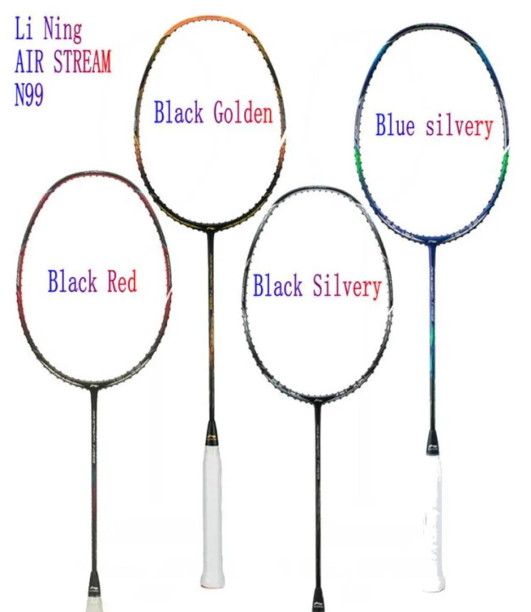 LINING AIR STREAM N99 II Chen Long Badminton national team Racquet High elasticity carbon racket Line completion perfect85881016937