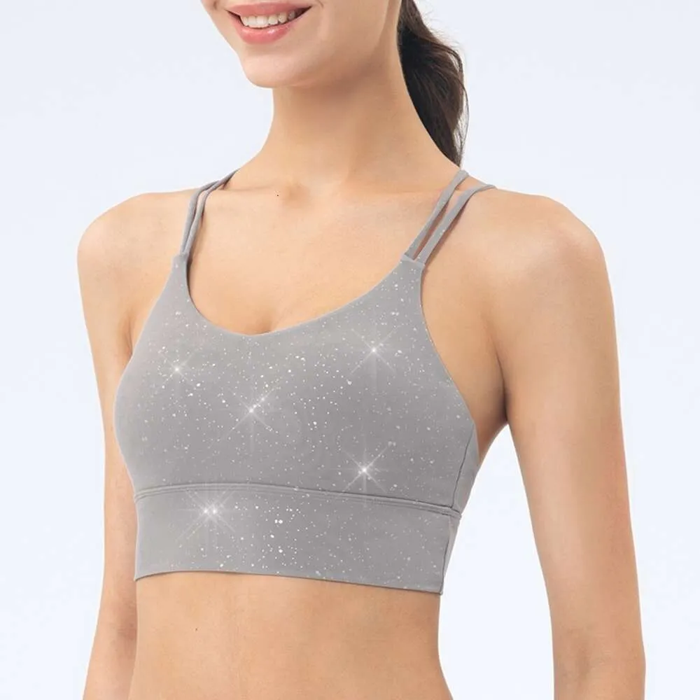 Sous-vêtements de yoga, fitness, sport, beauté du dos, résistance aux chocs pour femme, coussinet de poitrine amovible, soutien-gorge confortable et respectueux de la peau