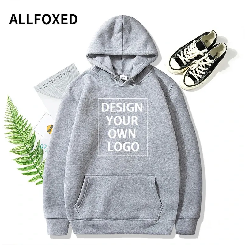 Your OWN Design Text Picture Custom Sweatshirt Unisex DIY Anime Print Hoodies Loose Casual Hoody Clothing Sportswear 240103