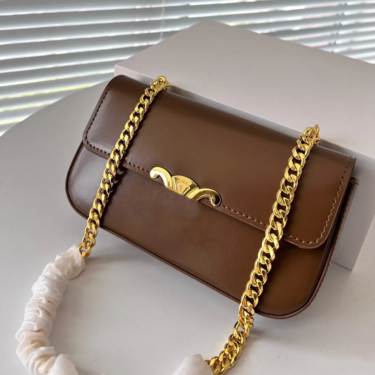 High quality Shiny Calfskin Crossbody Handbag Designer Underarm Real Leather Shoulder bag Teen Ladies Designer Bag Purse Wallet Card Holder Designer Wallet