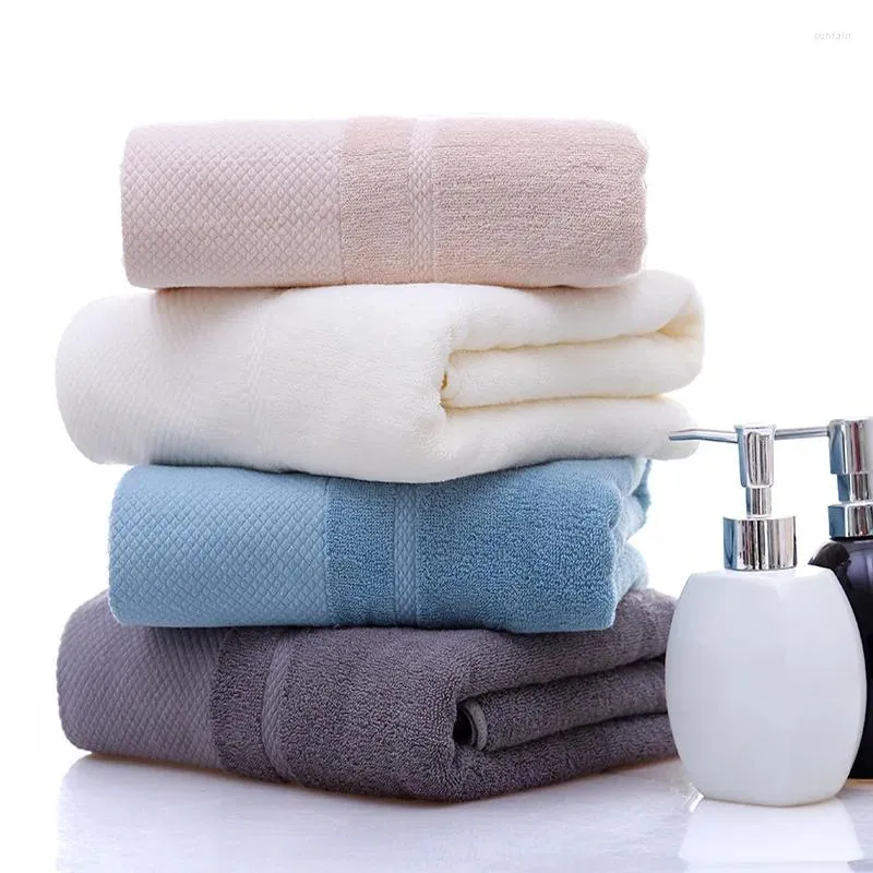 Asciugamano da bagno in puro cotone spesso 70x140 cm per coppie di adulti Asciugamani da spiaggia ad asciugatura rapida morbido assorbente Accappatoio per casa ed esterno
