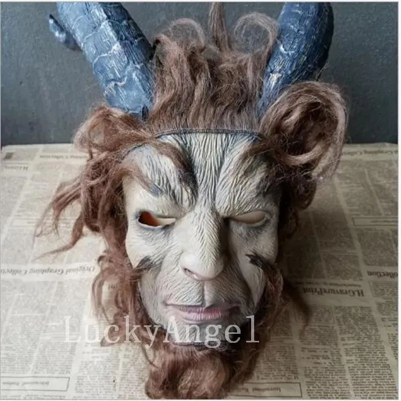 마스크 새로운 2017 Hot Sale Monster Cow Mask Halloween Mask Beast Latex Cosplay Devil Latex Mask Party Masquerade Masks Horror Animal Carnav