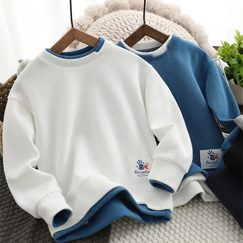 Boys' hooded sweater cotton top jacket 2023 fashionable spring/summer windproof children's and youth clothing 240103