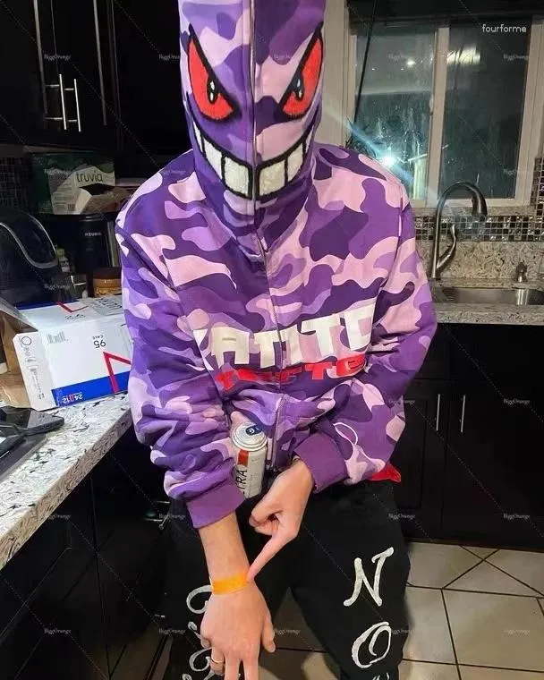 DHgate.com:Monster Face Zip-Up Hoodies: Y2K Winter DHgate.com:Monster Face Zip-Up Hoodies: Y2K Winter
