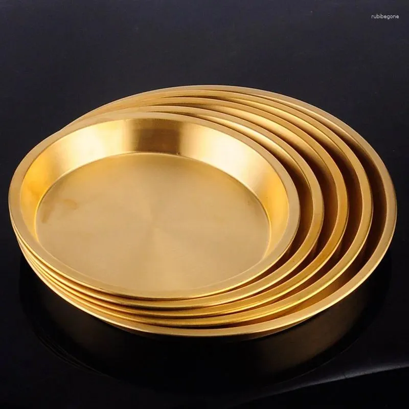 Plates Supplies Copper Plate Thickened Pure Steamed Chicken Multi-specification Collection Set Bronze Dessert