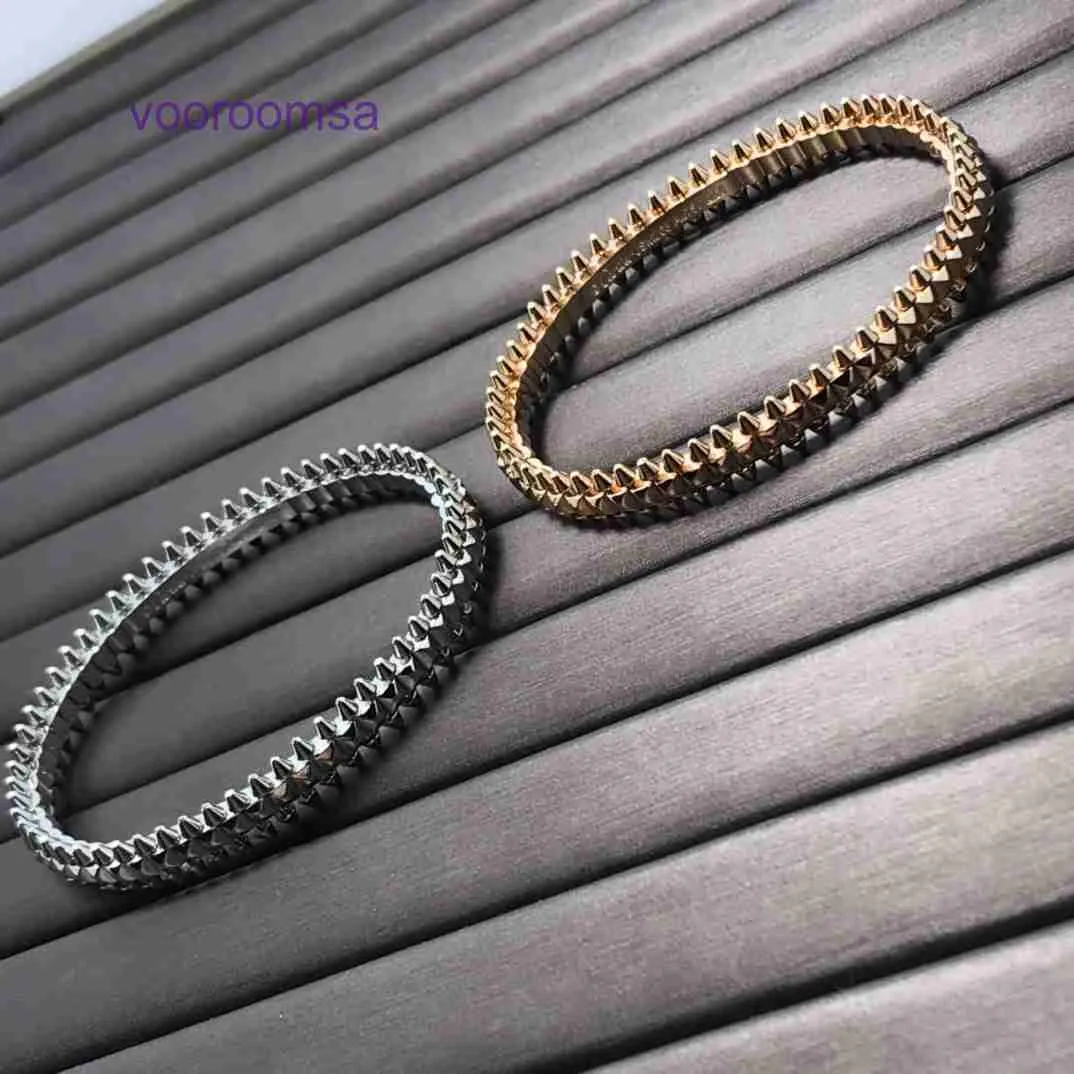 Pneus de carro nova marca clássico designer pulseira estilo moda produto prego ouro alta edição bala cabeça casal com caixa original