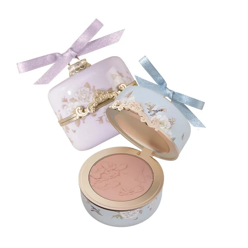 Fleur dieux en relief Blush violet Rouge nu naturel Monochrome Rouge mat correcteur marque privée maquillage fard à joues 240102