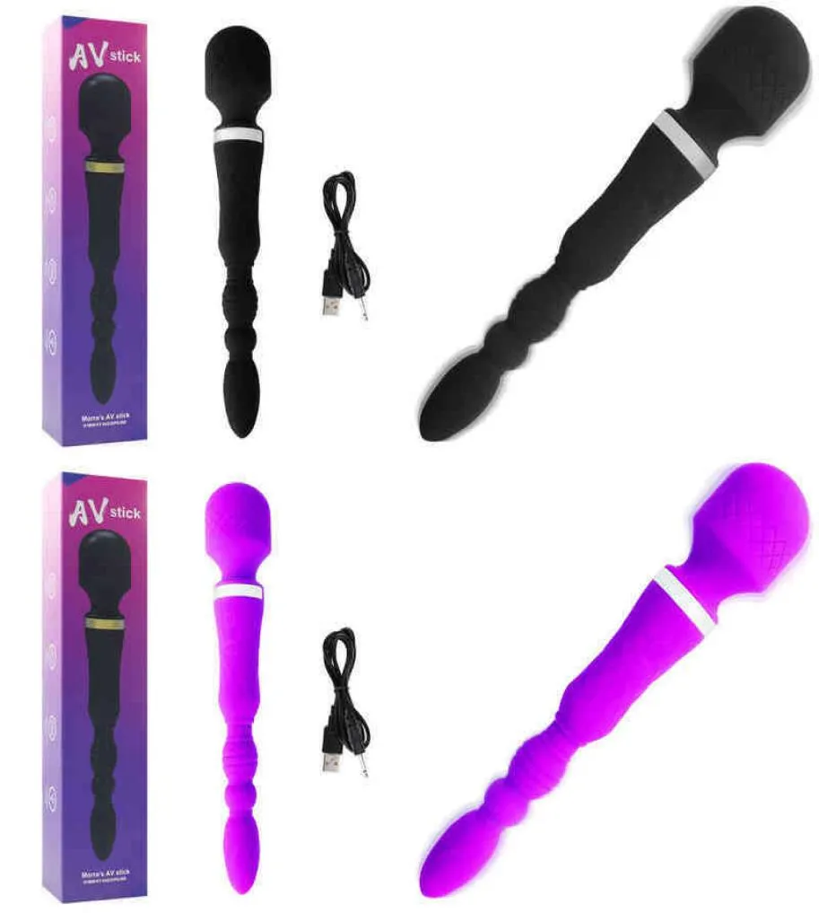 Nxy Av Bar Consolador Vibrador Potente Para Mujer Varita Mgica De 10 Velocidas Masajeador Punto g Clítoris Juguetes Sexuales Mujere3906873