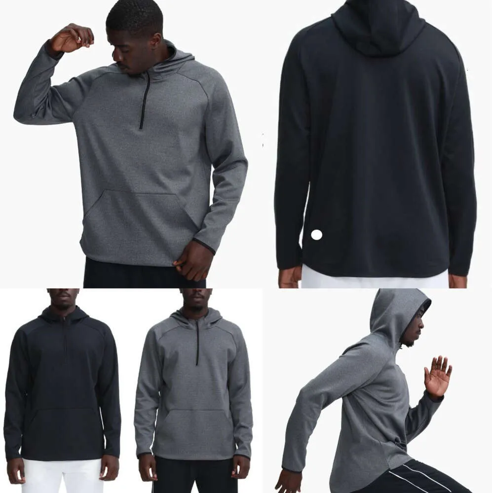 LU-372 Mannen Hoodies Outdoor Trui Sport Lange Mouw Yoga Wrokout Outfit Heren Losse Jassen Training Fitness Kleding Modieuze Kleding