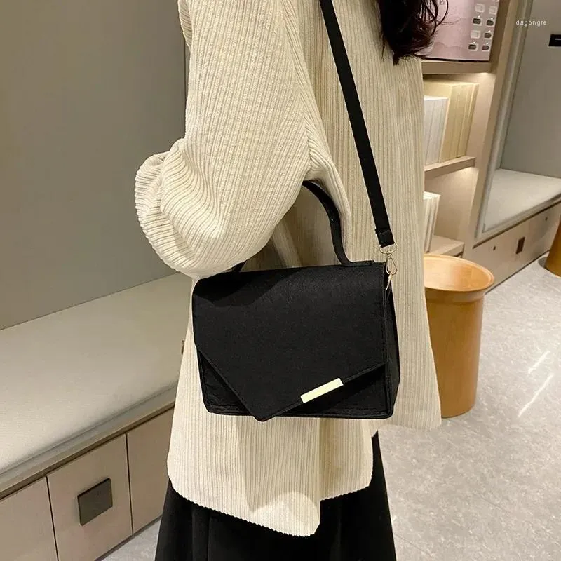 Sacs de soirée 2024 Haut de gamme Niche Design Portable Diagonal Cross Petit sac Femme Version coréenne Simple Casual Épaule Carré