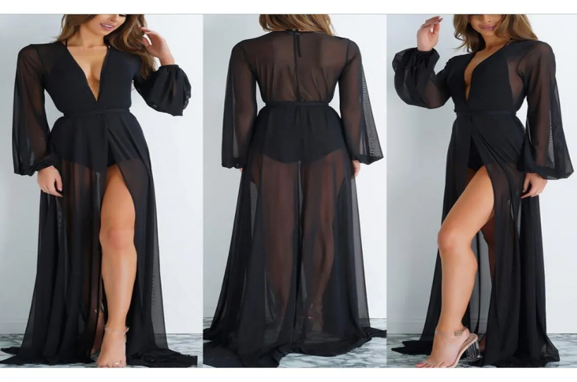 Verão praia wear túnicas para praia maiô cover ups roupa de banho cobrir mulheres sexy malha até o chão ternos vestido maios6473879