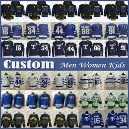 Custom men ''Auston Matthews Mitchell Marner Hockey Jersey Custom John Tavares Ryan OReilly Morgan Rielly William Nylander Wayne