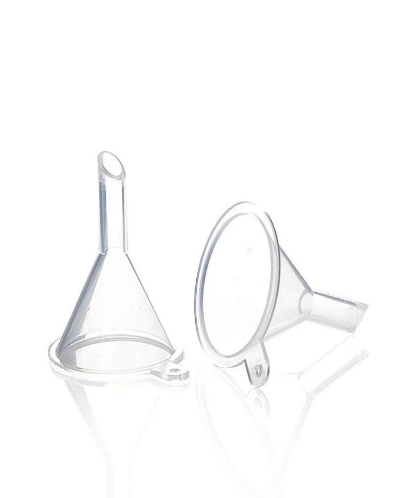 Clear Plastic Mini Funnel 31x39MM Cosmetic Empty Bottle Jar Perfume Essential oil Liquid filling Packing Accessories Tools3663387