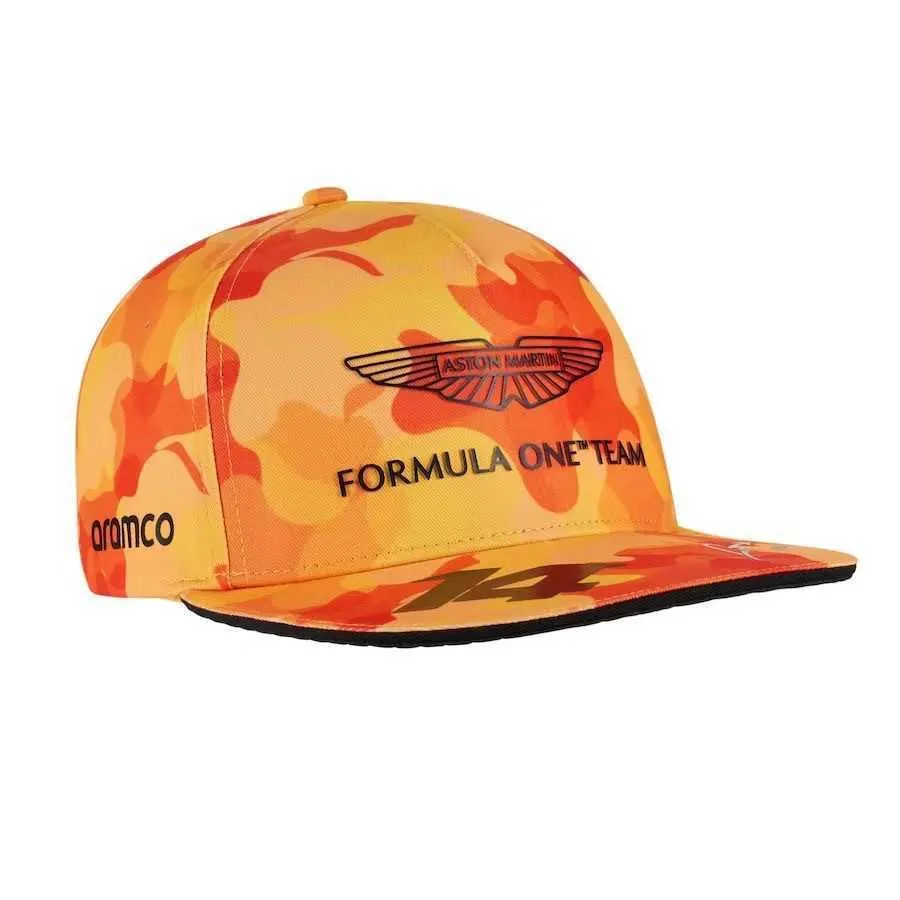 F1 racingsäsong hatt kamouflage aston martin baseball cap mclaren platt brimmad hatt