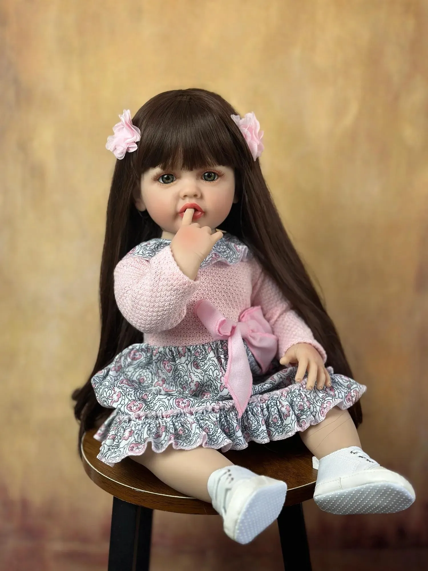 人形人形フルソフトシリコンボディリボーン女の赤ちゃん人形