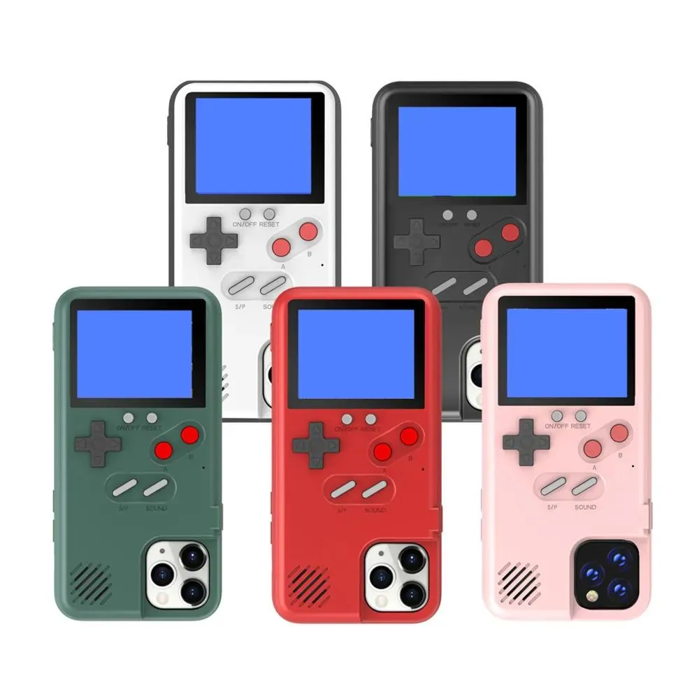 Gevallen mobiele telefoons Shockproof achterom deksel handheld kleur display 36 klassieke games console protable game players gameboy fit telefoon cas