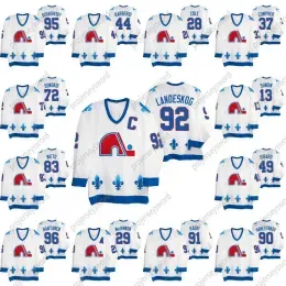 Quebec''northerners''Vintage Heritage Jersey Marc Tardif Mats Sundin Michel Goulet Mikko Rantanen Nathan Mackinnon Nazem Kadri Hockey Jerseys